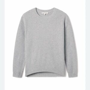 Naked Cashmere Campbell Cashmere Crewneck Sweater Shadow Heather Gray
